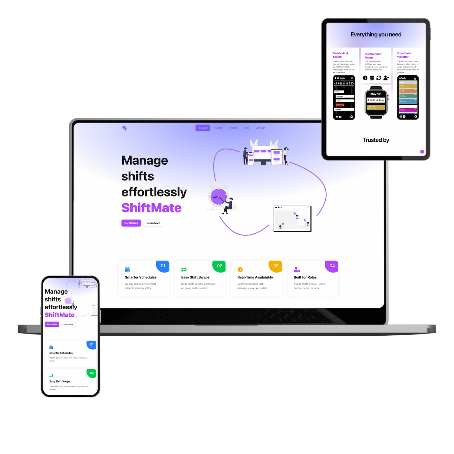 Startup website light theme